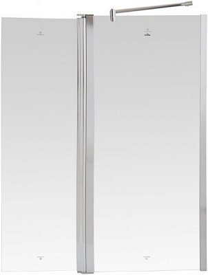 Штора для душа Korra K 890A 100x140 стеклянная хром